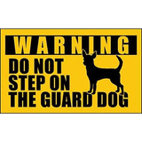 Chihuahua Do Not Step On The Guard Pegatina Para Perro (dive
