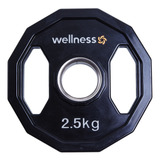 Anilha Olímpica Poliuretano 12 Faces 2,50 Kg Wellness Wk017
