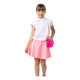 Conjunto Infantil Feminino Short Saia Moletom Camisa  851076