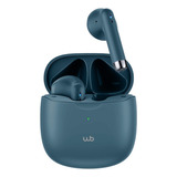 Fone De Ouvido In-ear Sem Fio Bluetooth Wb Noma Tws Cor Azul-aço