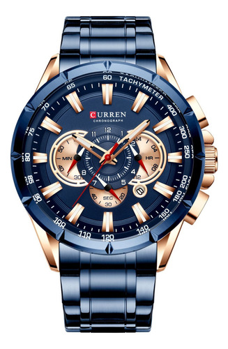 Reloj Para Hombre Curren 8363 Krec9503 Azul