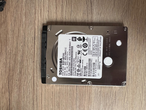 Disco Duro Interno Toshiba Hdd 500gb Plata Y Negro