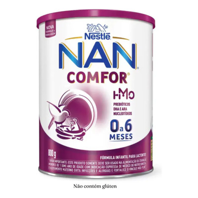 Fórmula Infantil NAN Comfor HMO de 0 a 6 meses 800g | Frete grátis