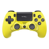 Gamepad Netmak Ps4pc Yellow Bluetoothcable (pnnm-p401-y)