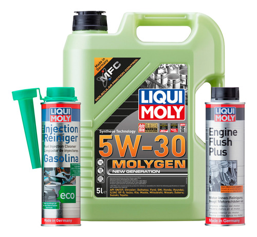 Liqui Moly 3 Pzas 5w30 Molygen Injection Reiniger + Regalo