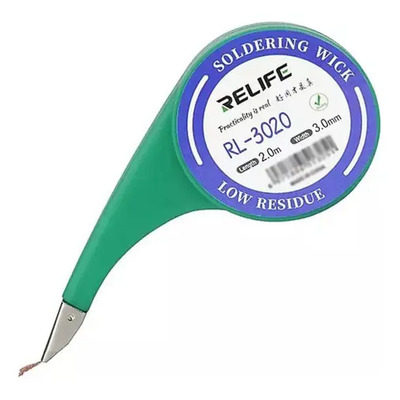 Malla Desoldadora Relife Con Dispensador 3.0mm X 2m RL-3020 | MercadoLibre