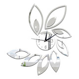 Reloj De Pared De Espejo De Cristal 3d Extraíble Diy