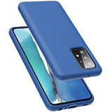 Funda Para Samsung Galaxy A52 5g Silicona Azul