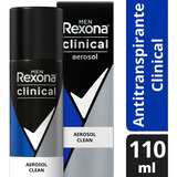 Rexona Men Clinical Desodorante En Aerosol Clean 110ml