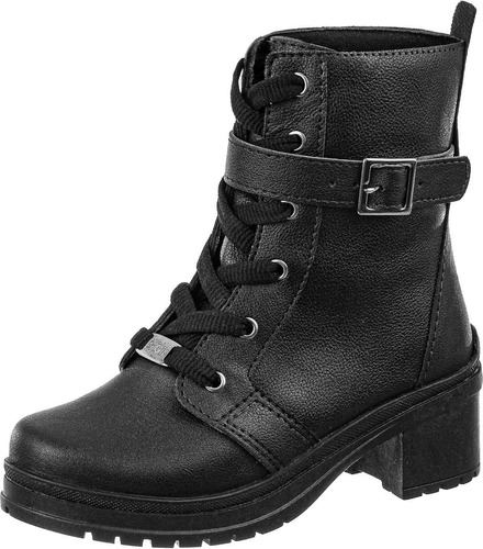 Bota Infantil Feminina Coturno Blogueira Plataforma Saltinho