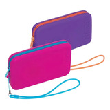 Necessaire De Silicone Pequena Ricca Cores Sortidas