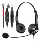 Yealink Phone Headset With Quick Disconnect Cord, Rj9 O...