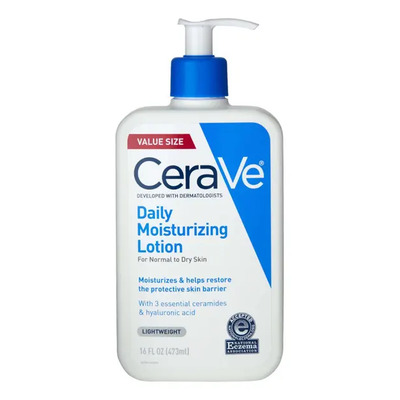 Cerave Daily Moisturizing Lotion Locion Hidratante 16 oz es un humectante para el cuerpo y el rostro para pieles normales a secas que se funde rápidamente en la piel Adecuado para todo el cuerpo | Envío gratis