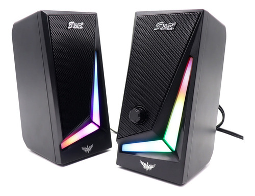 Parlante Speaker Gamer Luz Rgb Para Computador Usb Y 3.5mm