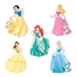 Figuras Princesas Base Rígida Kit 5 Pzas 80 Cm Coroplast