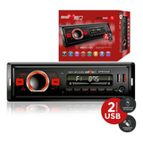 Rádio Mp3 Automotivo Fm Bluetooth Carregador Dual Usb Cartão