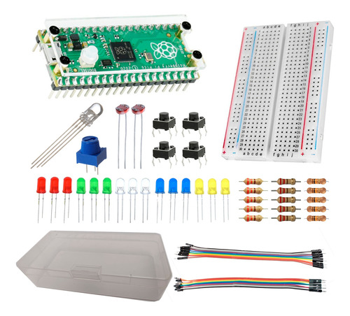 Kit Raspberry Pi Pico Carcasa Waveshare Caja Plastico