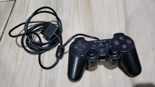 Controle  Playstation 2 Led Ruim E Fita No Cabo O Resto Ok!