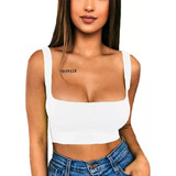 Crop Top Mujer Blusas Sexy No Penetrable Ocio Chaleco