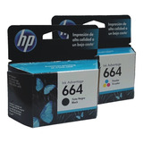 Cartucho Hp 664 Combo Negro Y Color 1115 2135 3635 Original