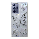 Funda Diseño Perla Mariposa Para Samsung Note 20 Ultra