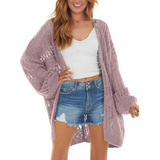 Cárdigan De Verano Oversize Tejido A Crochet Para Mujer