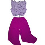 Conjunto Infantil Calça E Cropped Menina  Moda Blogueirinha