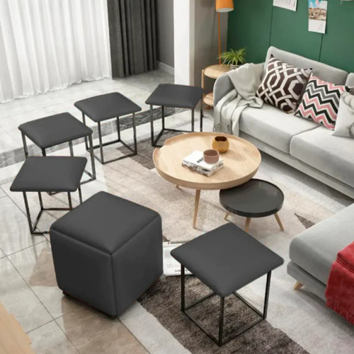 Taburete Multiple 5 En 1  Cubo Sillon Para Sala Exteriores