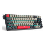 Redragon Teclado Gamer K688 Con 78 Teclas Alambrico Led Azul