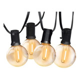 Luces Decorativas Guirnaldas G40 Vintage. 7.6 M 25 Bombillos