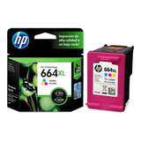 Cartucho Tricolor Hp 664xl Alto Rendimiento F6v30al