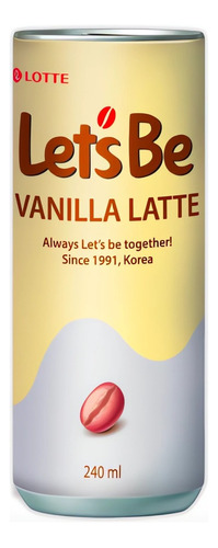 Lets Be Bebida De Cafe Coreana Sabor Vainilla Lotte