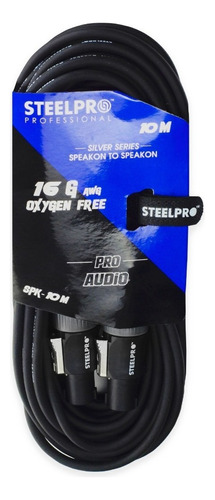 Cable Audio Conector Speakon Macho A Macho 10m Steelpro