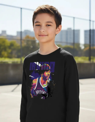 Playera M Larga Niño Niña Kyrie Irving Basquetbolista 000130 | Meses sin interés