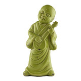 Buda Verde Ceramica Guitarra