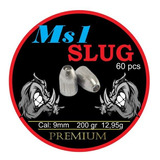 Chumbinho Ms1  Premium Slug 9mm 200 Gr 12,95g 60un