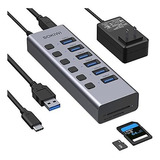 Hubs Usb Concentrador Usb 3.0 Alimentado, Concentrador Usb D