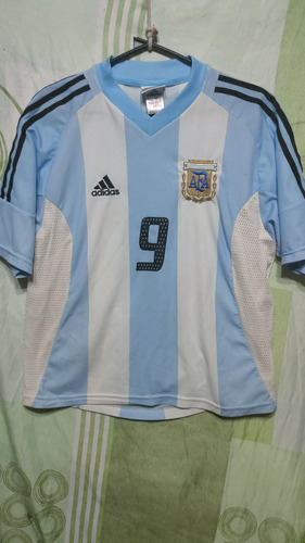 Camiseta Afa Selección Argentina 2002 #9 Batistuta Damaflaco