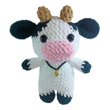 Vaquita Tejida A Mano Amigurumi A Crochet  Vaca Peluche 25cm