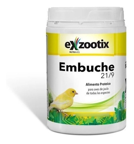  Pasta Embuche 21/9 Aves Pichones Canarios Exzootix 500gr