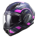 Casco Abatible Mujer Ls2 Ff900 Valiant Ii Velum Rosa Mate