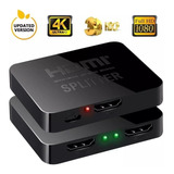 Mini Splitter Hdmi 4k Con Amplificador 1 Entrada 2 Salidas