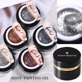 Pack De 5 Shiny Painting Gel De Born Pretty