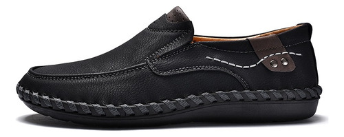 Zapatos De Cuero Para Hombre Mocasines Slip Ons Calzado Casu