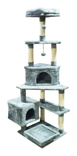 Rascador Gatos Tipo Torre 60cm + Cama Arbol Terciopelo