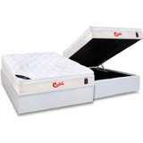 Cama Box Baú Casal: Colchão Molas Ensacadas Castor Pocket G