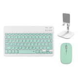 Teclado Kit Bluetooth Ratón Y Teléfono/tablet Soporte