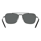 Anteojos De Sol Ray-ban New Caravan Black Dark Grey 58