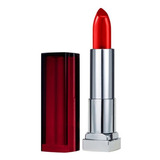 Labial Color Sensational Creamy Matte Maybelline Acabado Mate Color Red Revival