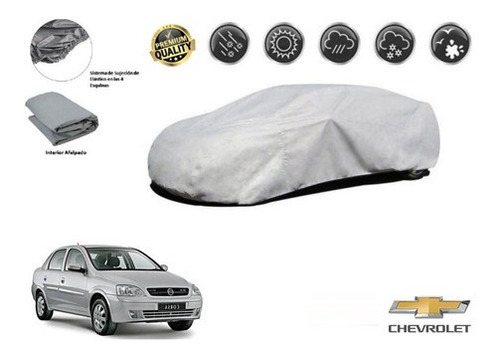 Funda Cubreauto Afelpada Chevrolet Chevy Corsa 1.8 2003-2008